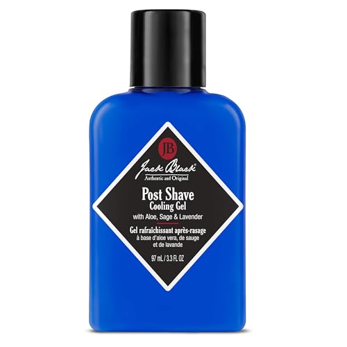 Jack Black Post Shave Cooling Gel - Clear After Shave Gel for Men, Men¡¯s Aftershave Gel, Natural Ingredient Razor Burn & Skincare