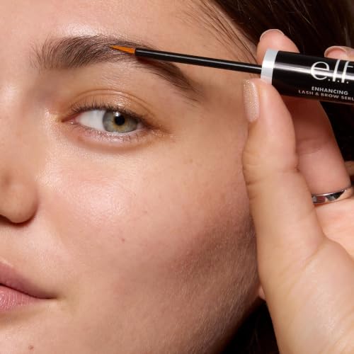 e.l.f. Lash & Brow Serum - Nourishing Growth Treatment for Longer, Fuller Lashes & Brows, Clear, 0.12 Fl Oz