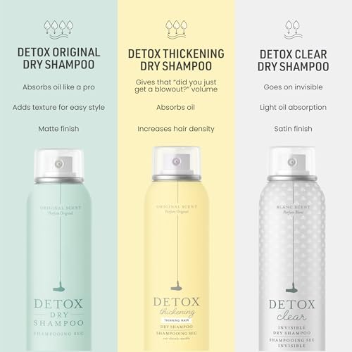 Drybar Detox Dry Shampoo Spray, Absorbs Excess Oil, Leaves Hair