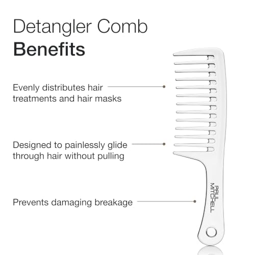Paul Mitchell Wide Tooth Detangler Comb for Wet & Dry Hair
