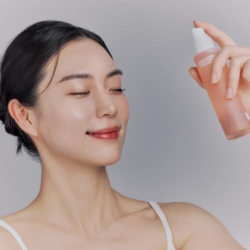 Whamisa Organic Flowers Damask Rose Petal Mist, Facial Mist Spray, Waterless Formula, Fermented Ingredient Formula, Hydration, Portable, Korean Skin Care (100ml)