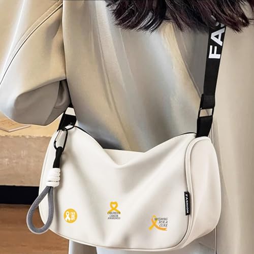 Gold Ribbon Awareness Pins & Tattoos Kit – 100pcs + 10 Sheets