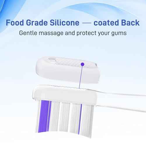 Toothbrush Heads Replacement Compatible with Laifen Wave Electric Toothbrush, Super Clean and Whitening - Transparent, 10 Pack