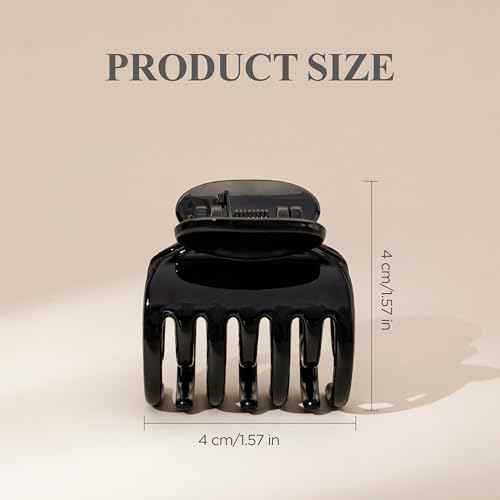 Small Hair Clips for Women Girls, 8 PCS 1.6 Inch Hair Claw Clips for Thin/Medium Thick Hair 4 Style Matte Hair Jaw Clips Non-Slip Tiny Hair Accessories