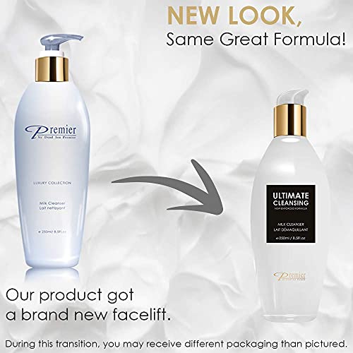 Premier Dead Sea Cleansing Milk ? Gentle Face Cleanser & Makeup Remover, Sensitive Skin, Classic Collection, 8.45 fl oz
