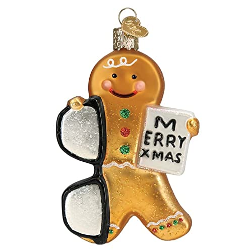 Old World Christmas Gingerbread Optometrist Glass Blown Ornament for Christmas Tree