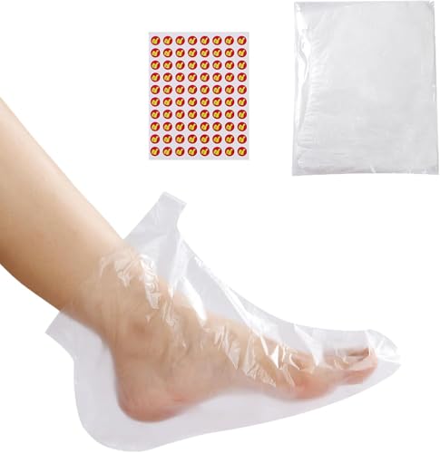 Disposable Paraffin Wax Spa Foot Liners - 300 Count Plastic Socks