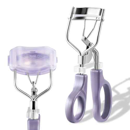 Eyelash Curler w/3 Replacement Pads (Soft/Medium/Firm) - Professional Lash Curler for Natural, Fake, Curly or Straight Lashes, Includes Protective Cover