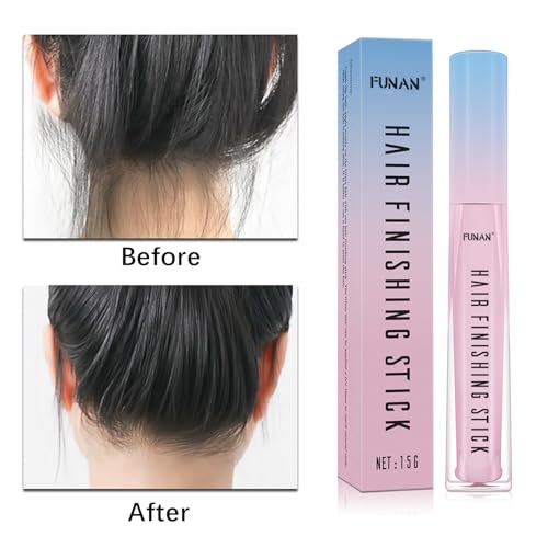 Hair Wax Stick Set with Edge Brush & Rat Tail Comb (5-Pack)