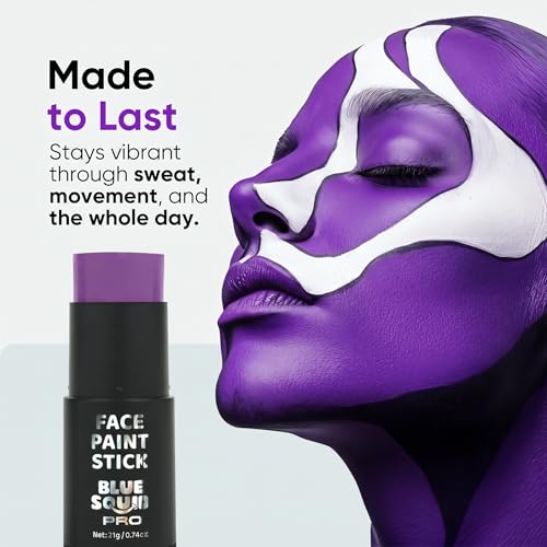 Blue Squid Purple Face Paint Stick - Waterproof Eye Black