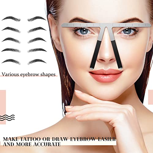 Flutesan 6-Piece Eyebrow Measuring Ruler – Microblading Golden Ratio Tool