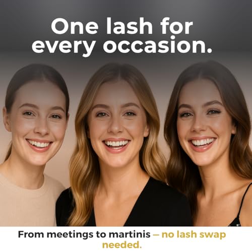 False Eyelashes 3D08 - Lightweight Reusable Lashes, 15+ Wears