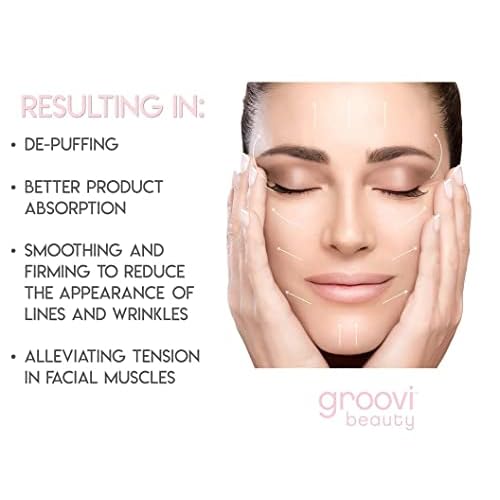 Face Roller Massaging Stones Uplift Skin, Promote Lymphatic draining, Reduces fine Lines & Wrinkles, de-Puffs The Skin & Reduces Facial Muscle Tension | No Batteries