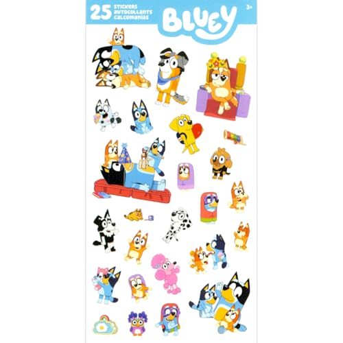 Bluey Lip Gloss Bundle – 6 Pack with Assorted Flavors & Stickers