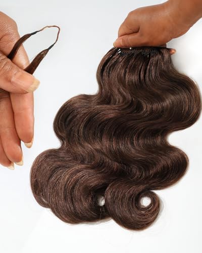 BEEOS Body Wave Crochet Hair 160g 18 Inch #4 Brown