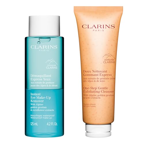 Clarins Instant Eye Make-Up Remover | Bi-Phase Remover For Heavy and Waterproof Eye Make-Up | Cleanses, Softens, Hydrates | Conditions Lashes | Ophthalmologist Tested | All Skin Types | 4.2 Ounces