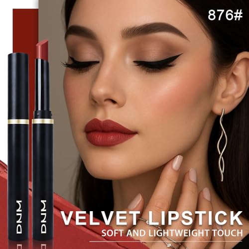 Brick Red Velvet Matte Lipstick - Long-Lasting Waterproof