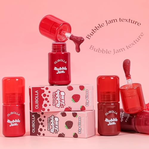 Tinted Lip Oil - Bubble Jam High-Shine, Hydrating & Non-Sticky