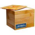 Clean Skin Club Luxe Bamboo container with Removable Cover includes Clean Towels¢ç Original XL 50 Count, Disposable Face Towel Holder for Bathroom Counter