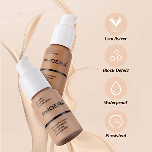 Liquid Foundation & Concealer - Full Coverage Matte Finish