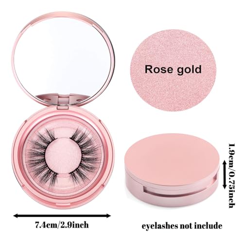 Eyelash Storage Case with Mirror – 2-Pack Black Lash Box