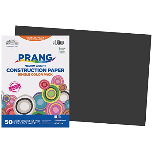 Prang (Formerly SunWorks) Construction Paper, Blue, 12" x 18", 50 Sheets