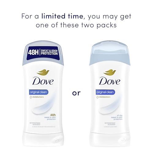 Dove Antiperspirant Stick, All Day Sweat Control, 2.6 oz (2 Pack)