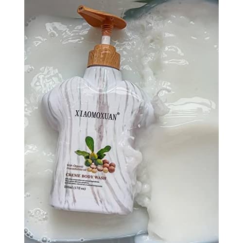 Xiaomoxuan Moisturizing Body Wash for Extra Dry Sensitive-Skin - Macadamia Nut-Oil Body Wash Cream for Women and Men - Hydrating Skin-Care Treatment