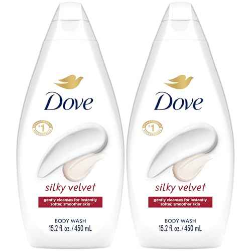 Dove Body Wash, Silky Velvet 2-Pack ? Luxurious Moisturizing Cleanser for Smooth, Soft Skin, 15.22 Oz Ea