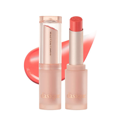 dasique Mood Glow Lipstick #06 Mellow Coral | Color Lipstick Balm | Vegan | Lightweight | Hydrating | Daily Use