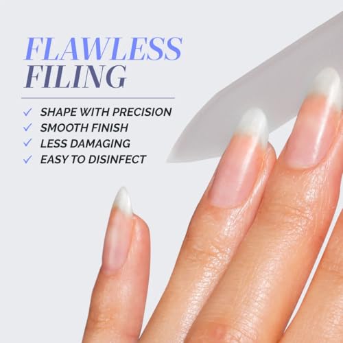 LONDONTOWN Jet Set Travel Nail Kit ? Mini Nail Concealer, Cuticle Oil, Remover Pads & Glass File for Healthy, Polished Nails On the Go, No Base or Top Coat Needed