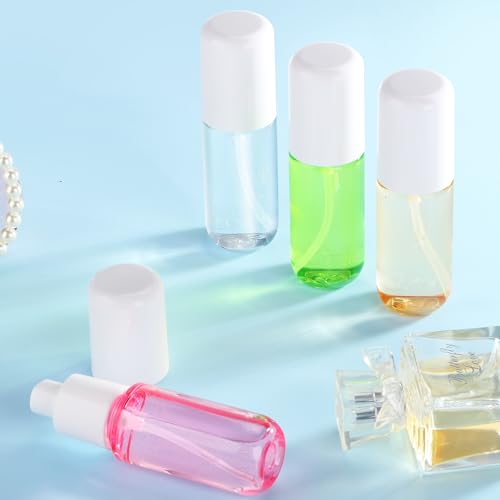 KREMORV 4-Pack Mini Spray Bottles 1.35oz for Travel & Toiletries