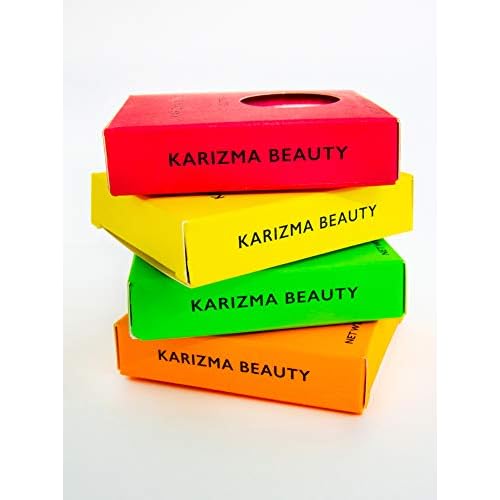 KARIZMA Neon Nights! 4X 10g Chunky Face Glitter, Hair, Eye and Body for Women and Men. Rave Festival Accessories and Cosmetic Makeup. Loose Pots