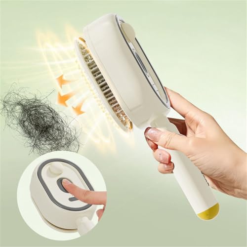 3-in-1 Electric Mist Spray Hair Brush for Frizzy Hair