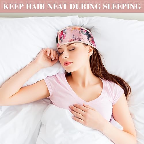 Eurzom 6-Pack Satin Hair Wraps Adjustable Sleep Scarf