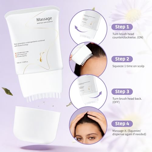 Hair Growth Serum with Scalp Brush - 3.38 Fl. Oz