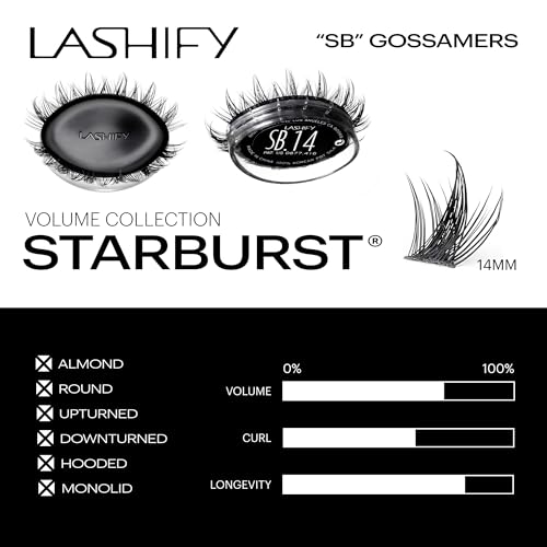 Lashify Star Burst 14mm Gossamer DIY Eyelash Extensions