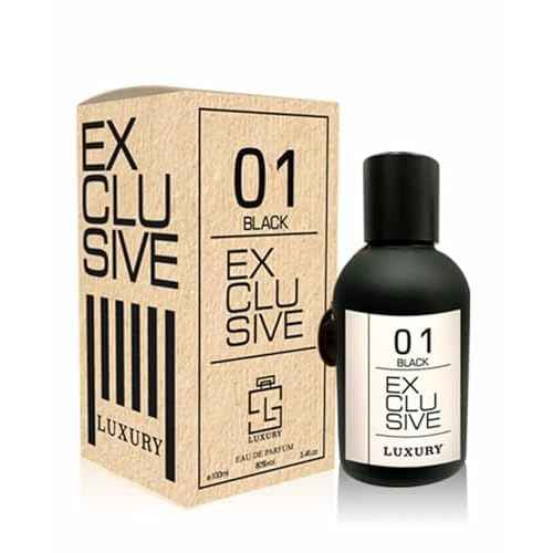 Maison d'Orient Luxury Collection Exclusive 01 Black Eau de Parfum 100 mL - Rich Fruity, Woody and Leather Blend, Timeless Long Lasting Mens Cologne, Evening Luxury Scent