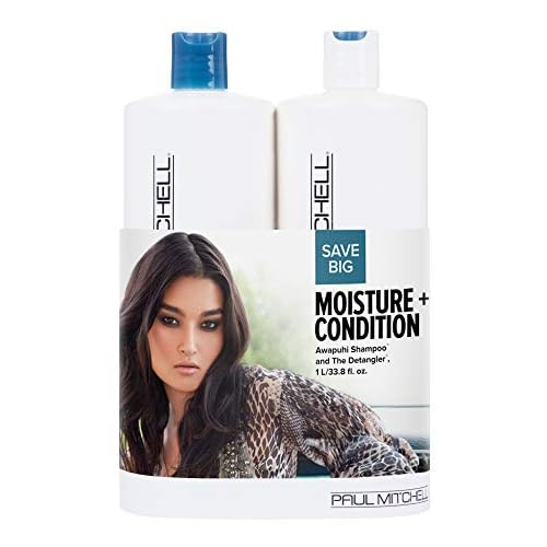 Paul Mitchell Awapuhi Shampoo and The Detangler Liter Duo Set