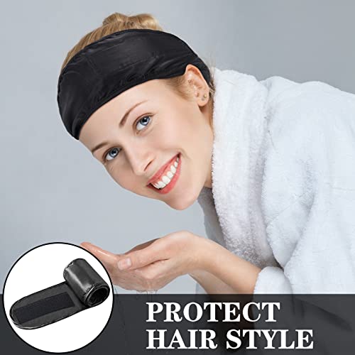 Hercicy 6-Pack Satin Hair Wrap Headband – Adjustable Spa Headwear