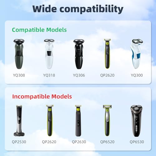 4.3V for Philips One Blade Charger, Replacement Philips Norelco Oneblade QP2520, QP2520/90, QP2520/72, QP2520/70, A00390 Charging Cord, Trimmer Electric Shaver Power Supply Cord
