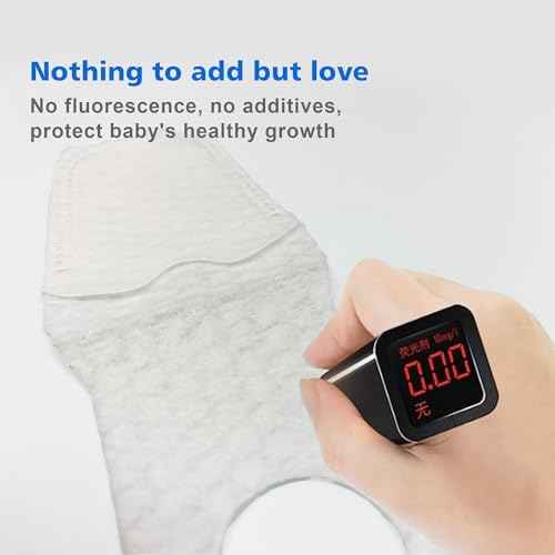 102PCS Baby Tongue Cleaner, Disposable Newborn Finger Toothbrush, Soft Gauze Baby Mouth Cleaner for Infant Gum Teeth Cleaning, Wet&Dry Mouth Cleaner for 0-36 Months Babies