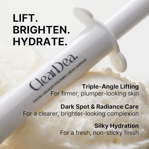 ClearDea Collagen & Mucin Face Moisturizer Pack of 5 - Deep Hydrating Anti-Aging Serum