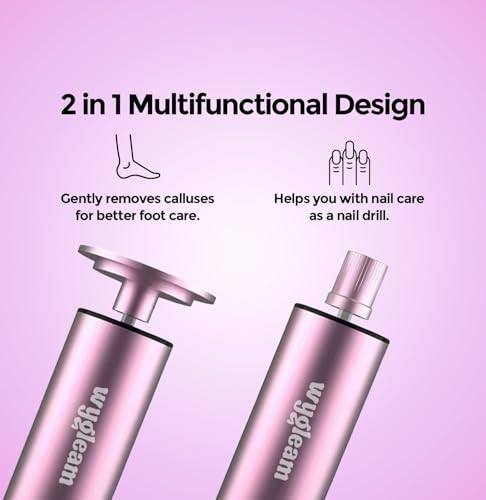Electric Callus Remover & Nail File Drill Kit - 2-in-1 Rechargeable Pedicure Tool