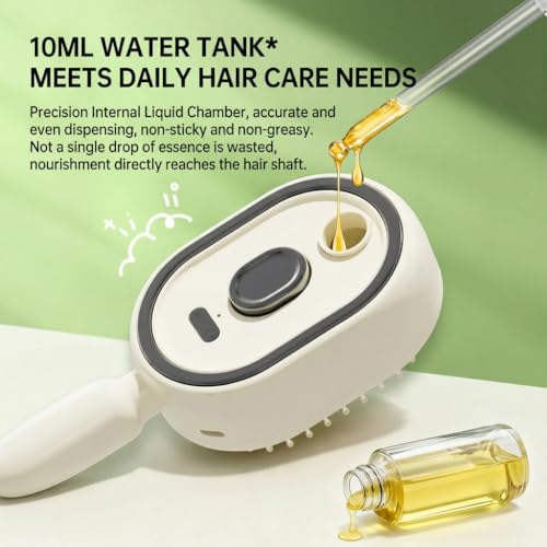 Electric Steam Hair Straightener Brush with Nano Mist