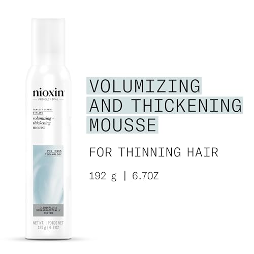 Nioxin Volumizing Thickening Mousse - Fuller Hair & Long-Lasting Hold