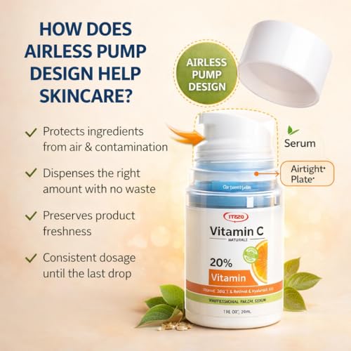 Vitamin C Face Serum - Anti Aging Serum with Hyaluronic Acid & Retinol - ITZZO