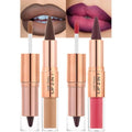 MooGlamor 3-Piece Lip Liner and Gloss Set - Dual-Ended Lip Combo