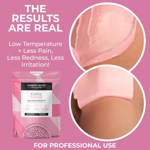 Cirepil - Eurose - 800g / 28.22 oz Hard Wax Beads Bag - All-Purpose Creamy for Face, Bikini & Body - Effective on Coarse & Fine Hair - Unscented Professional Formula - Low Temp Refill Bag