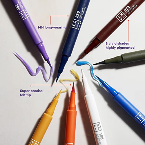 3INA Color Pen Waterproof Eyeliner - Precise Felt Tip